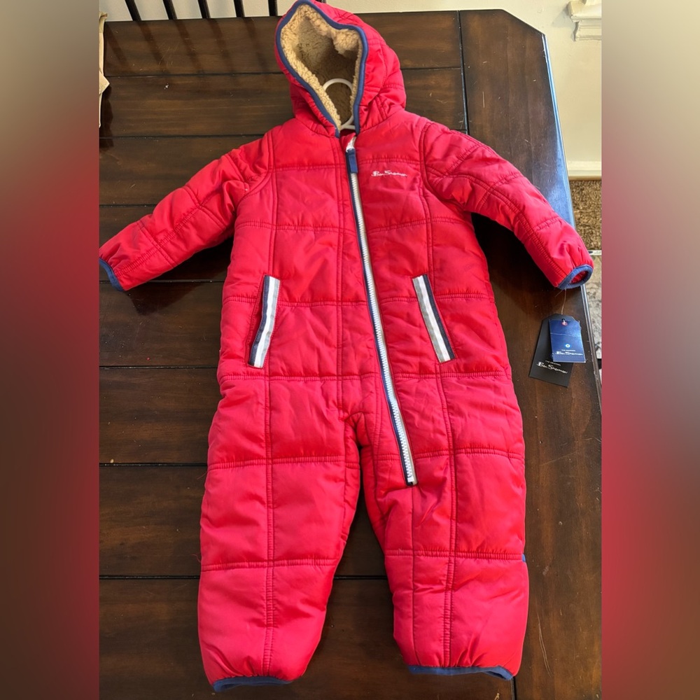 Ben Sherman Red Quilted Jacket